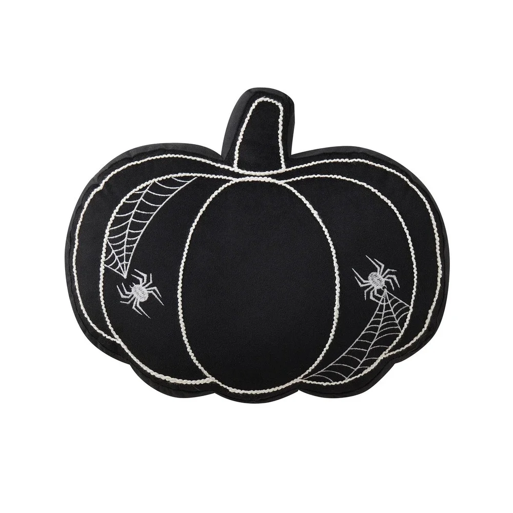 My Texas House 11x14‎ Black Pumpkin Shaped Halloween Decorative Pillow